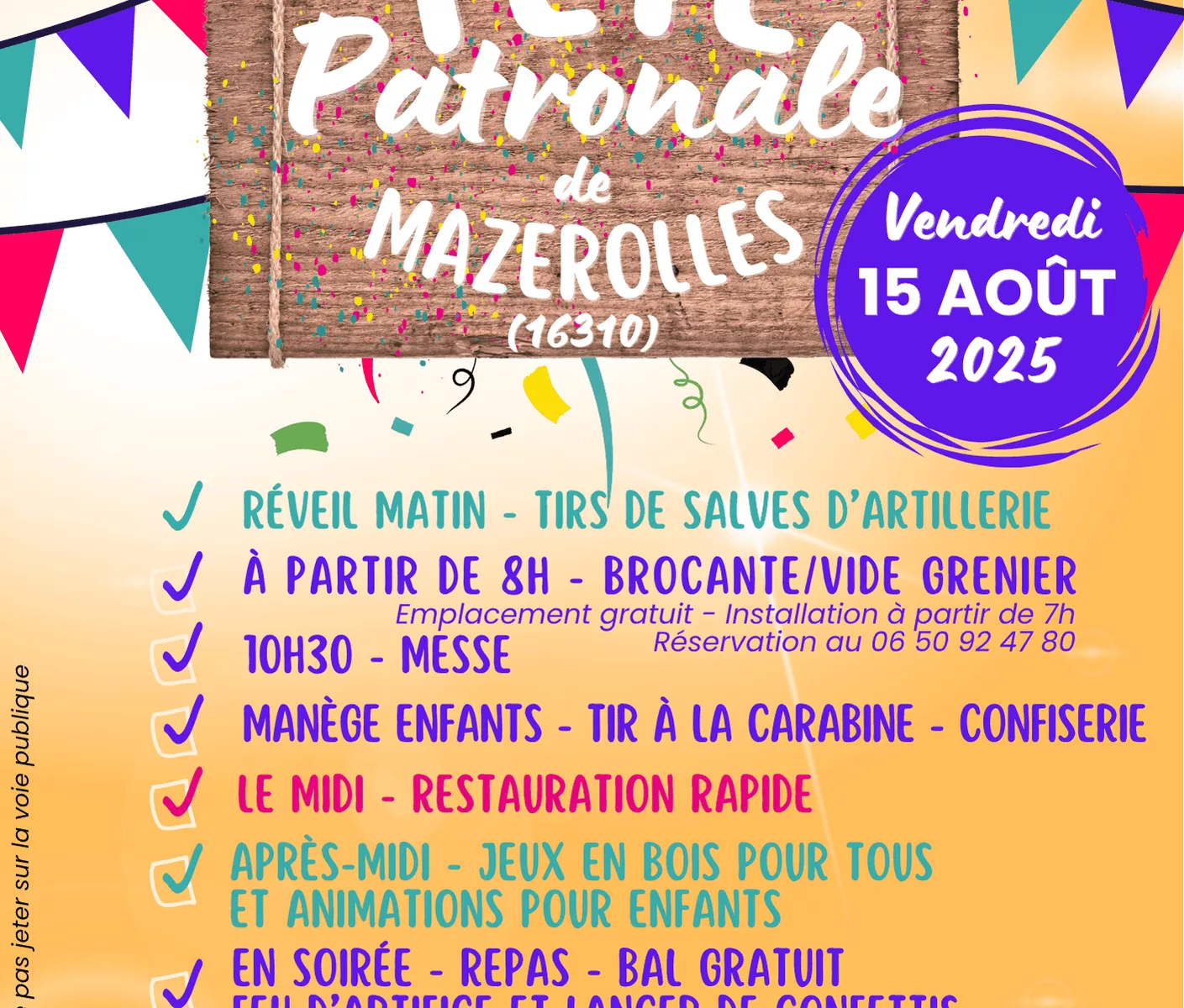 Fête à Mazerolles charente